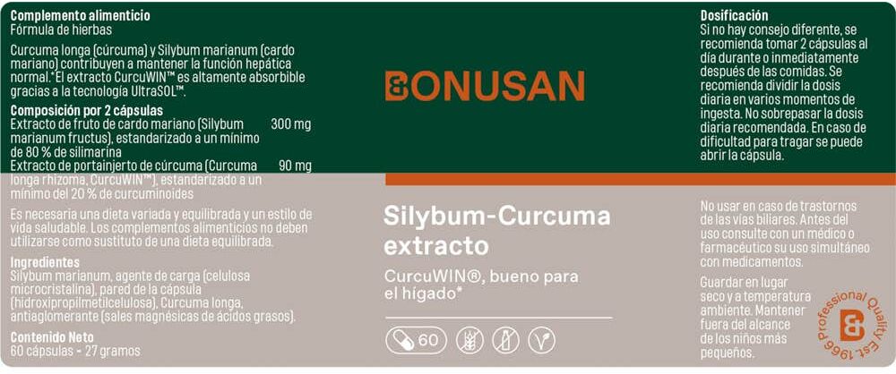 Bonusan Sylibum Curcuma 60 caps