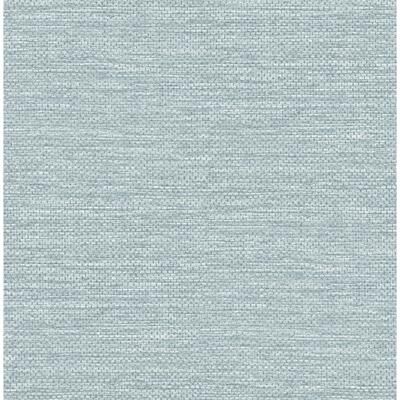 A-Street Prints Malin Denim Faux Grasscloth Wallpaper