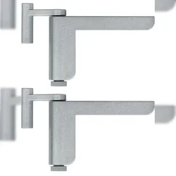 ABUS Türschließer 2603 für leichte Innentüren – silber – 2er Set