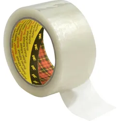 3M Scotch Verpackungsklebeband 371, Transparent, 75 mm x 66 m, 0,048 mm