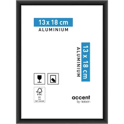 Nielsen Aluminium-Bilderrahmen Accent  13 x 18 / Schwarz Matt