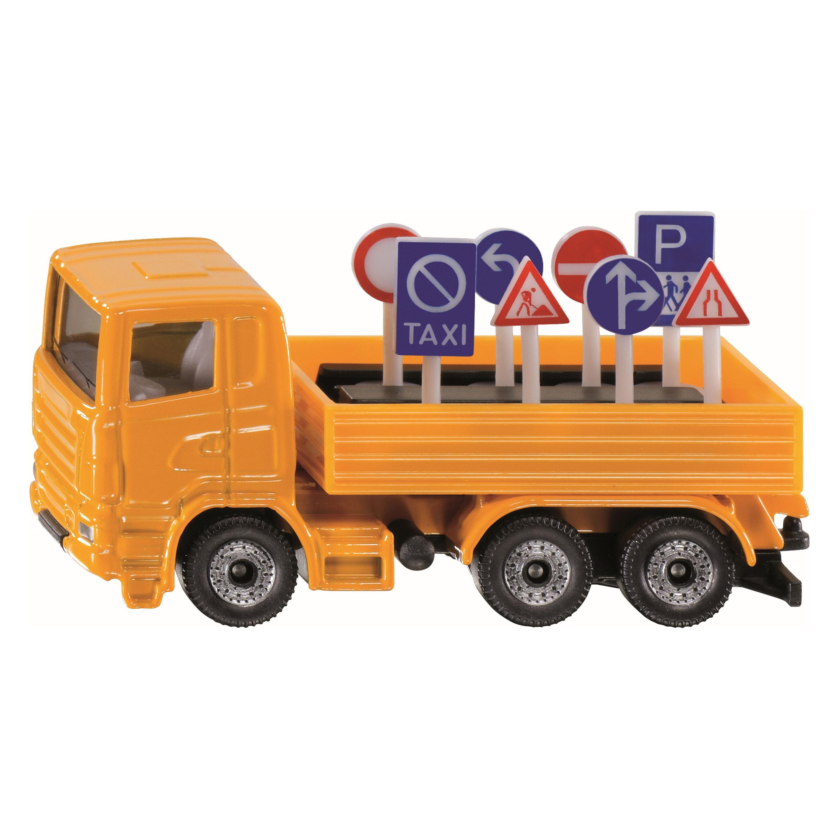 Siku LKW mit Verkehrszeichen (1322)
