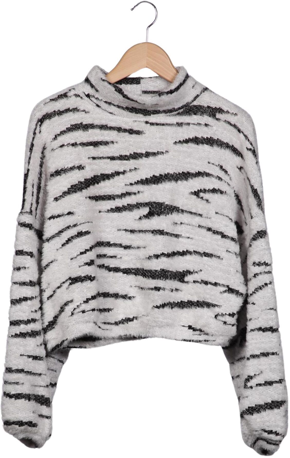 bershka Damen Pullover, Grau, Gr. S, Synthetik - Second Hand