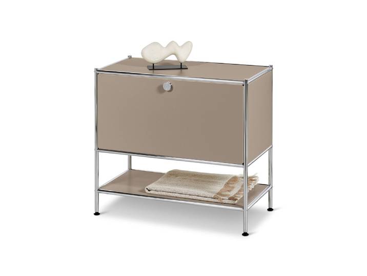 Tchibo - Sideboard Metall »Cn3« mit Klappe - 77,5x40x71,5cm - taupe -
