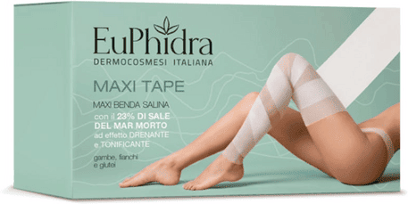 EuPhidra Maxi Tape Benda Drenante Salina Monouso Anticellulite Glutei Fianchi e Gambe
