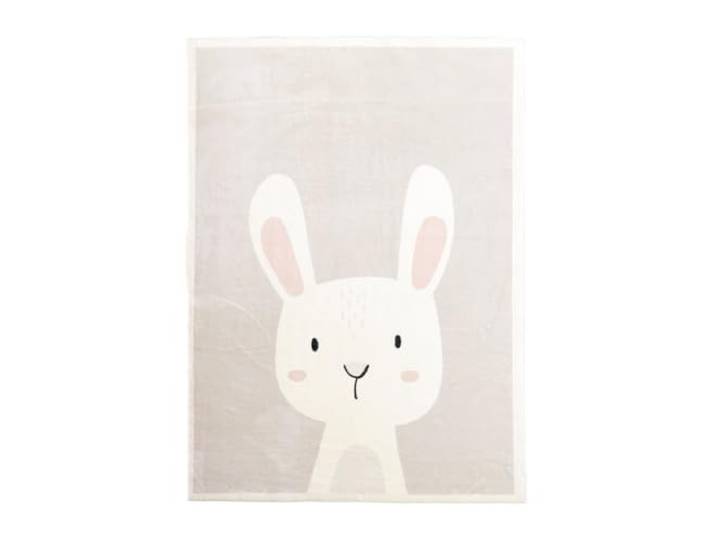 Little Olly Waschbarer Spielteppich - Simba Bunny Weiß - 140x200cm Animal - Krabbeldecke - Spielmatte - Children's room - Jungen - Mädchen