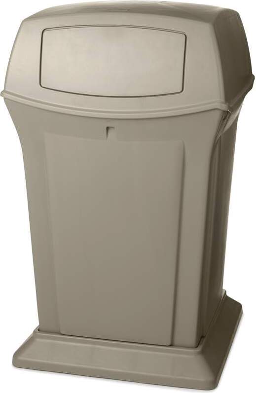 Rubbermaid Ranger-Behälter mit 2 Klappen, 170 l, beige