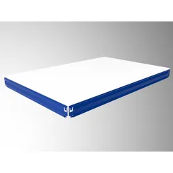 Zusatz-Fachboden Biedrax 35 x 120 cm, Blau, Fachboden weiß laminiert 12 mm, Fachlast 200 kg