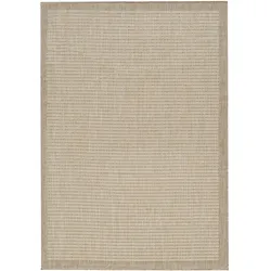Carpetsale24 In- & Outdoor Teppich Wetterfest 160 x 230 cm Einfarbig Beige - Wasserfest,Flachgewebe, für Balkon, Garten, Terrasse, Küchenteppich