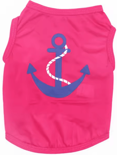 Inspire Essentials PawSecure Summer Pet Vest For Small Dogs And Cats m rose Anchor