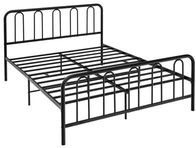 Costway Full/Queen Size Metal Bed Frame with Headboard and Footboard-Queen Size