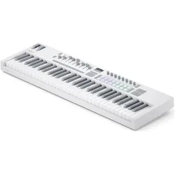 novation Launchkey 61 MK4 WHITE (Keyboard), MIDI Controller, Weiss