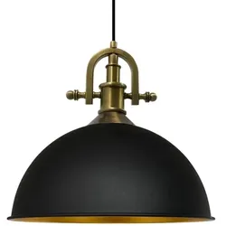 Bamyum Lipeo-Marine Küchenlampe 40 cm, Metall E27 Pendellampe
