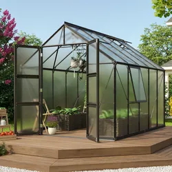 Vitavia Gewächshaus "Olymp 8300",schwarz,8,3 m2