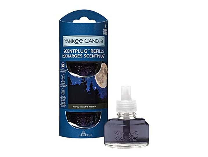 Yankee Candle ScentPlug Geurvullingen, Midzomernacht Plug in luchtverfrisser olie, tot 60 dagen geur, 2 Count
