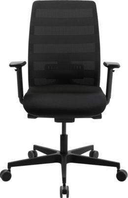 Schäfer Shop Select SSI PROLINE NEW WORK Bürodrehstuhl Netz Schwarz, Gestell Schwarz