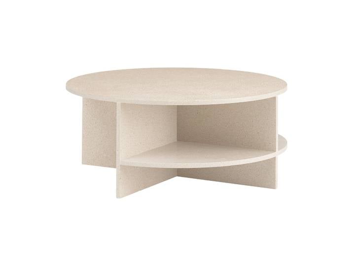 Muuto Halves Couchtisch Light taupe-terrazzo, Ø85 cm