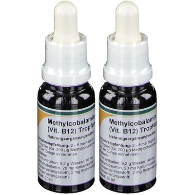 Methylcobalamin Vitamin B12 Tropfen 2x 2x20 ml