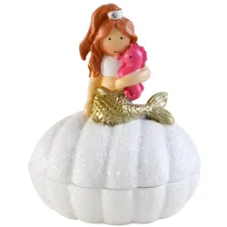 Kids by Friis, Badaufbewahrung, - Box w. lid - The little mermaid - 15 cm diameter, 10 cm height