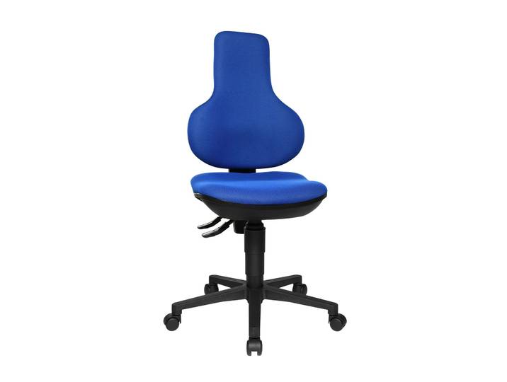 Bürostuhl Topstar Ergo Point SY ohne Armlehnen, Blau/Schwarz, Neu, Ergonomischer Stuhl - ideal für flexibles Arbeiten
