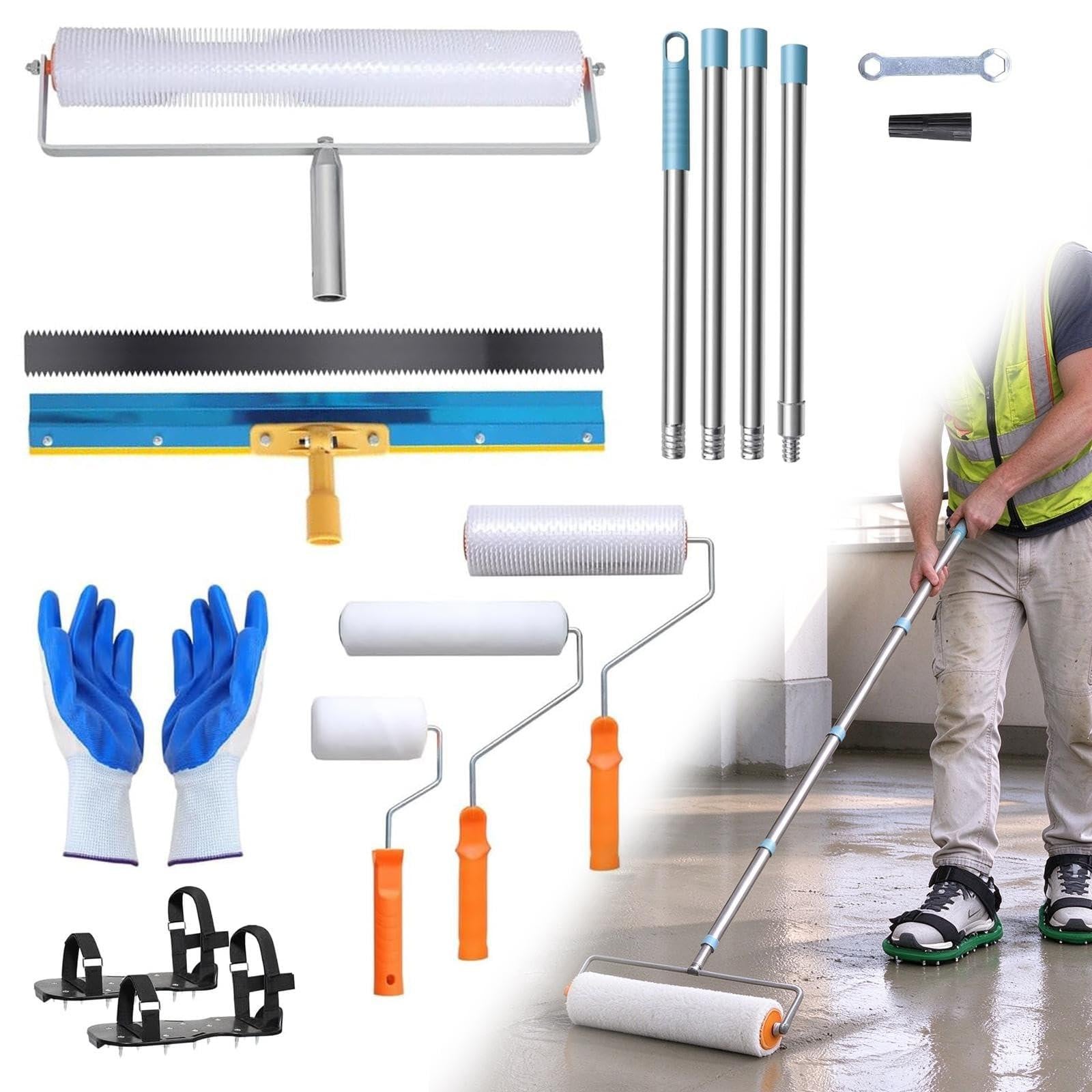 Dripio Vloercoating-set met dubbele ontluchtingsrollen