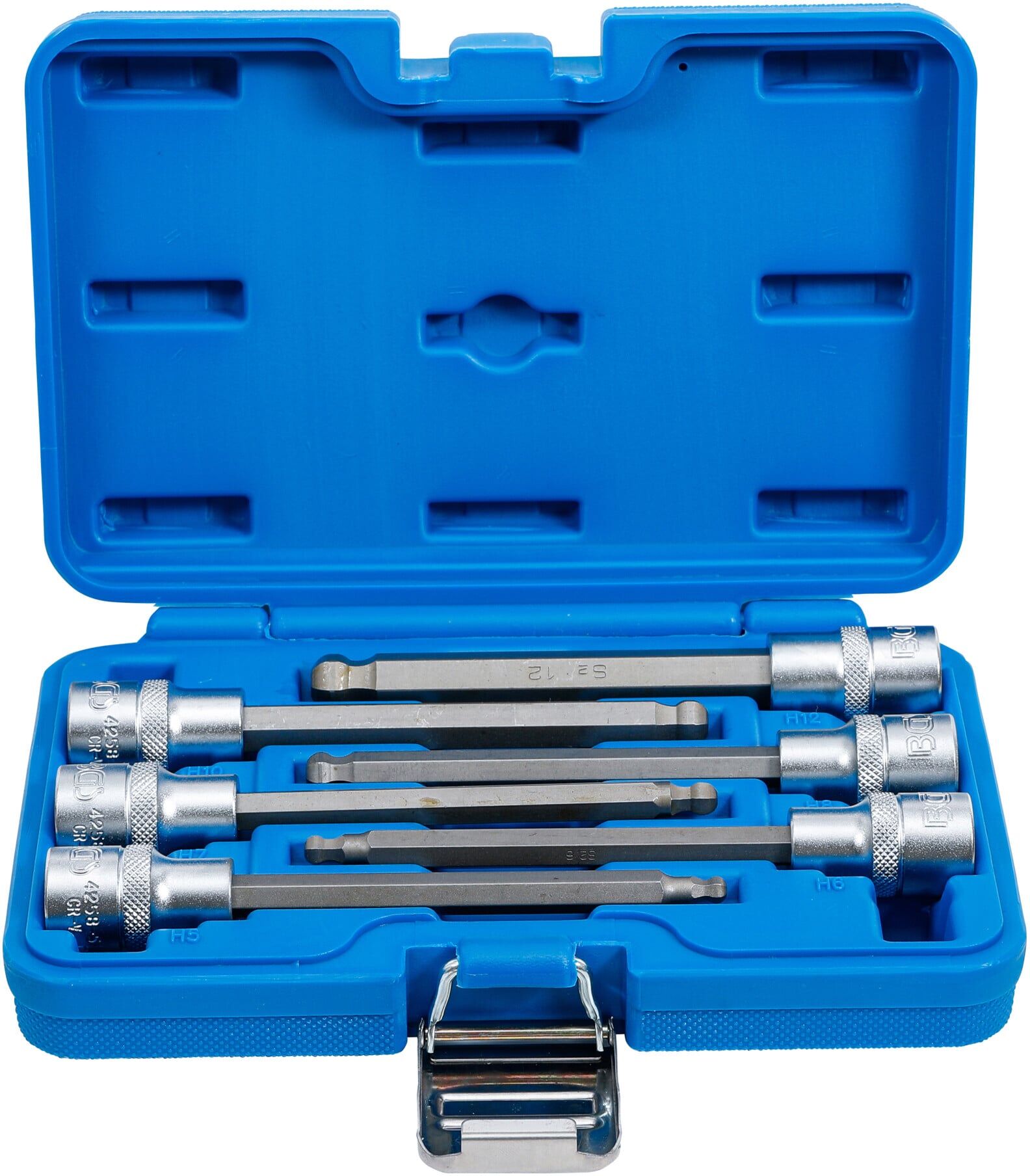 BGS Bit-Einsatz-Satz Antrieb Innenvierkant 12,5 mm (1/2 Zoll) Innensechskant mit Kugelkopf 5 - 12 mm 6 teilig ; BGS technic (4258)