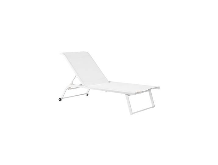 Hochwertige Outdoor Gartenliege Taylor im 2er-Set Weiss Bizzotto
