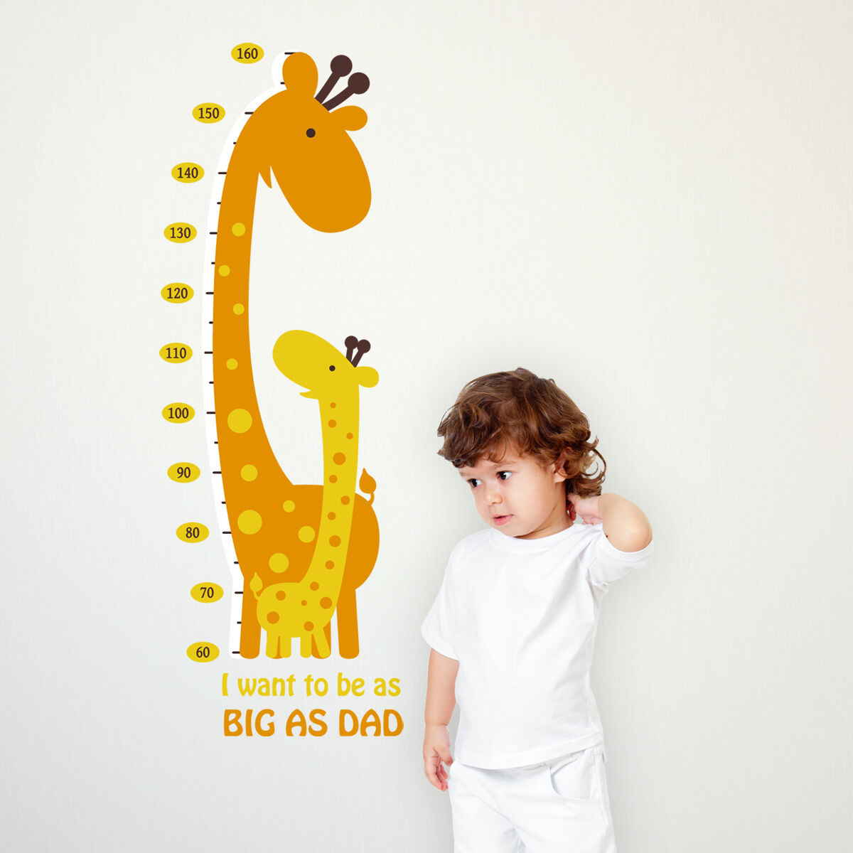 Ambiance-sticker Stickers Toises "Aussi Grand Que Papa"