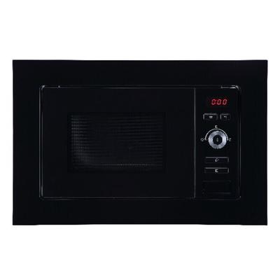Respekta Einbaumikrowelle Lara MW733, 17 Liter, 700 W, 8 Automatikprogramme, schwarze Glasfront