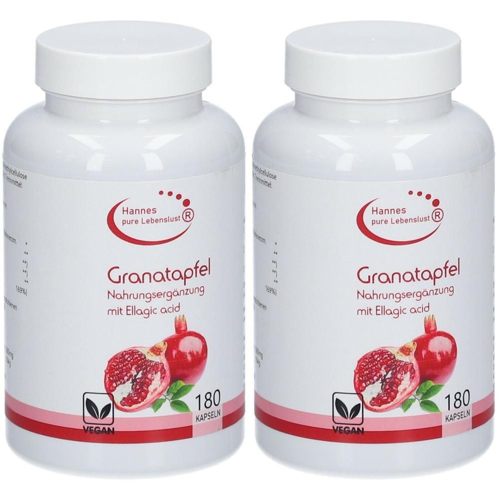 Granatapfel Konzentrat 40% Vegi Kapseln 2x 2x180 St