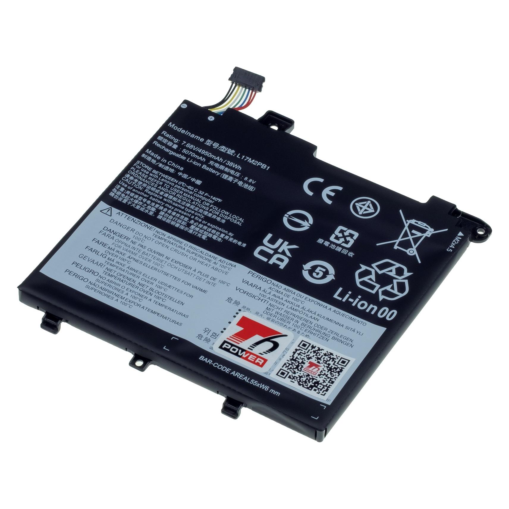 T6 Power Baterie Lenovo V330-14IKB, V330-14ARR, V130-14IKB,,, 2cell, Li-pol (2 Zellen, 4500 mAh) (NBIB0195)