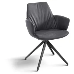 bert plantagie Stuhl Maple Leder Schwarz Carbon