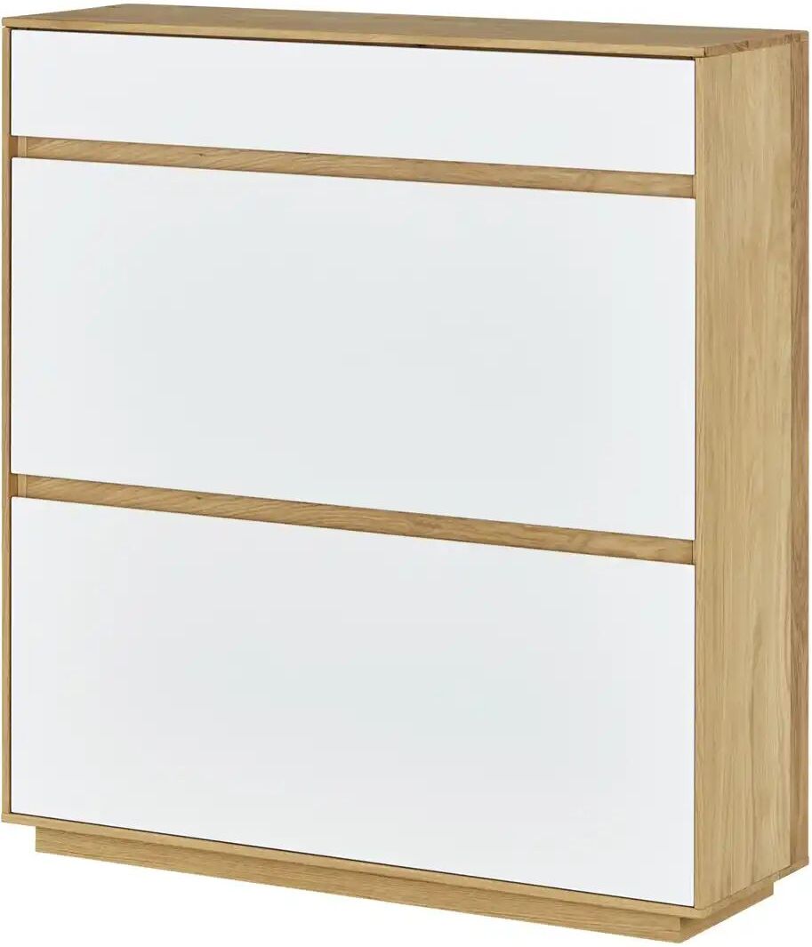 Höffner Schuhschrank  Tiba ¦ weiß ¦ Maße (cm): B: 101 H: 111 T: 30.0