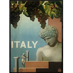 POSTER Frankreich & Italien Reisen Italien A3 Rahmenlos