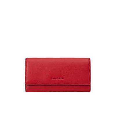 Geldbörse MARC O'POLO "aus hochwertigem Rindleder", Damen, shiny rot, Leder, Kleinlederwaren