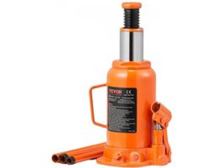 VEVOR Cric Bouteille Hydraulique 20 T Gamme de Levage 240-450 mm Cric de Levage Hydraulique avec Longue Poignée pour Changement de Pneus Levage des Voitures Automobiles SUV Pick-up Atelier Garage