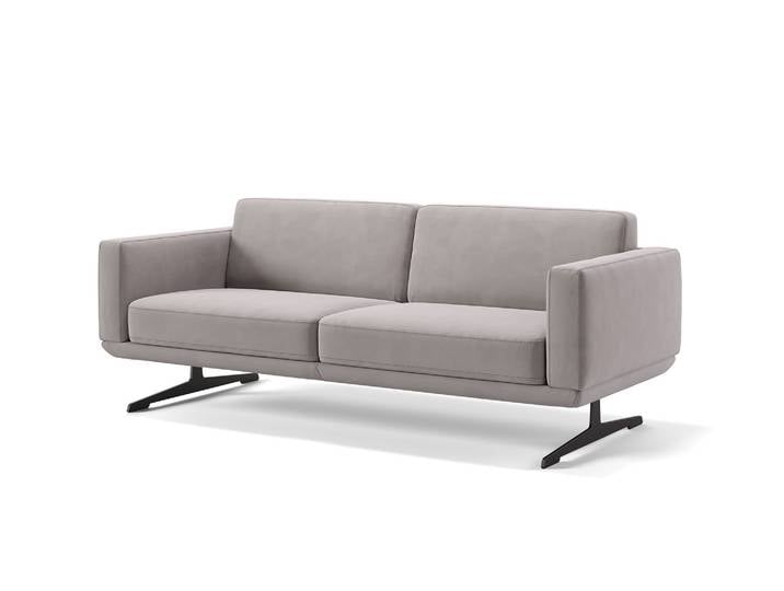Designer Sofa Stoff 3-Sitzer MARETO Relax Couch Stoffsofa