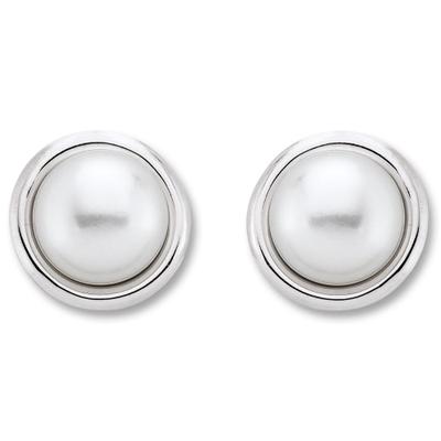 Paar Ohrstecker ONE ELEMENT "Ohrringe Ohrstecker aus 925 Silber", silber, Ohrringe, Damen, Damen, Perlen Silber 925 (Sterlingsilber), Perlen, Silber 925 (Sterlingsilber), Zartes Emblem – unaufdringlich und dennoch ausdrucksstark