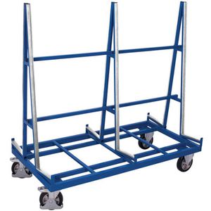 VARIOfit Plattenwagen sw-1306, Gummireifen, zweiseitige Anlage, 1380 x 270mm, Tragkraft 1200kg
