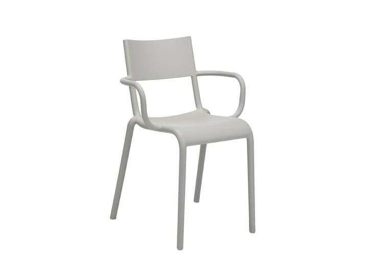 KARTELL set de 2 chaises GENERIC A (Gris - Polypropylène)