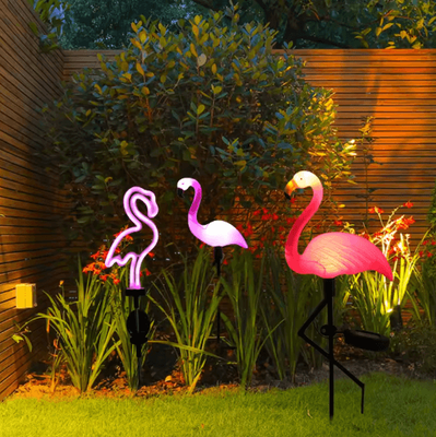 Inspire Picks Solar Flamingo Garden Light Waterproof LED Stake Pathway Decor c 1pcs