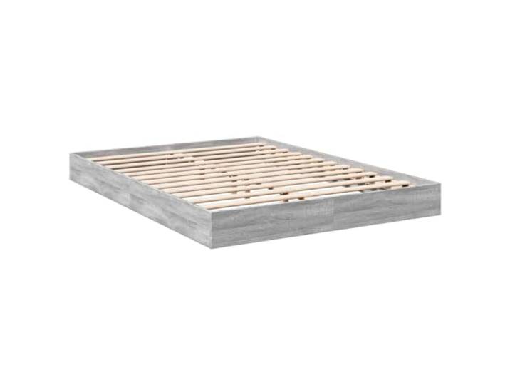 vidaXL Bettgestell Grau Sonoma 140x200 cm Holzwerkstoff