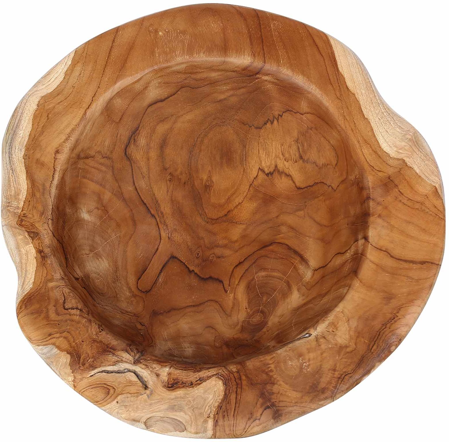vidaXL Corbeille à fruits JEPARA Ø 30 cm Bois de teck massif Rond