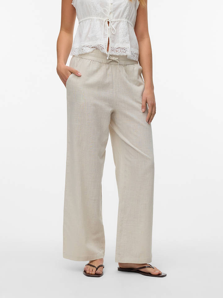 Vero Moda Hose in Beige - S