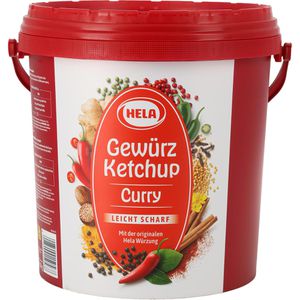 Hela Ketchup Gewürzketchup Curry leicht scharf, im Eimer, 10 kg