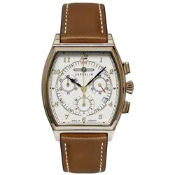 Zeppelin 8386-5 Herrenuhr Metropolis Chronograph Braun/Goldfarben