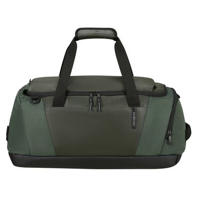 Reisetasche SAMSONITE "ARMOX", Gr. B/H/T: 55cm x 28cm x 33cm, grün (moss), Polyester, Taschen Reisetasche, Duffle S personalisierbar als Rucksack tragbar
