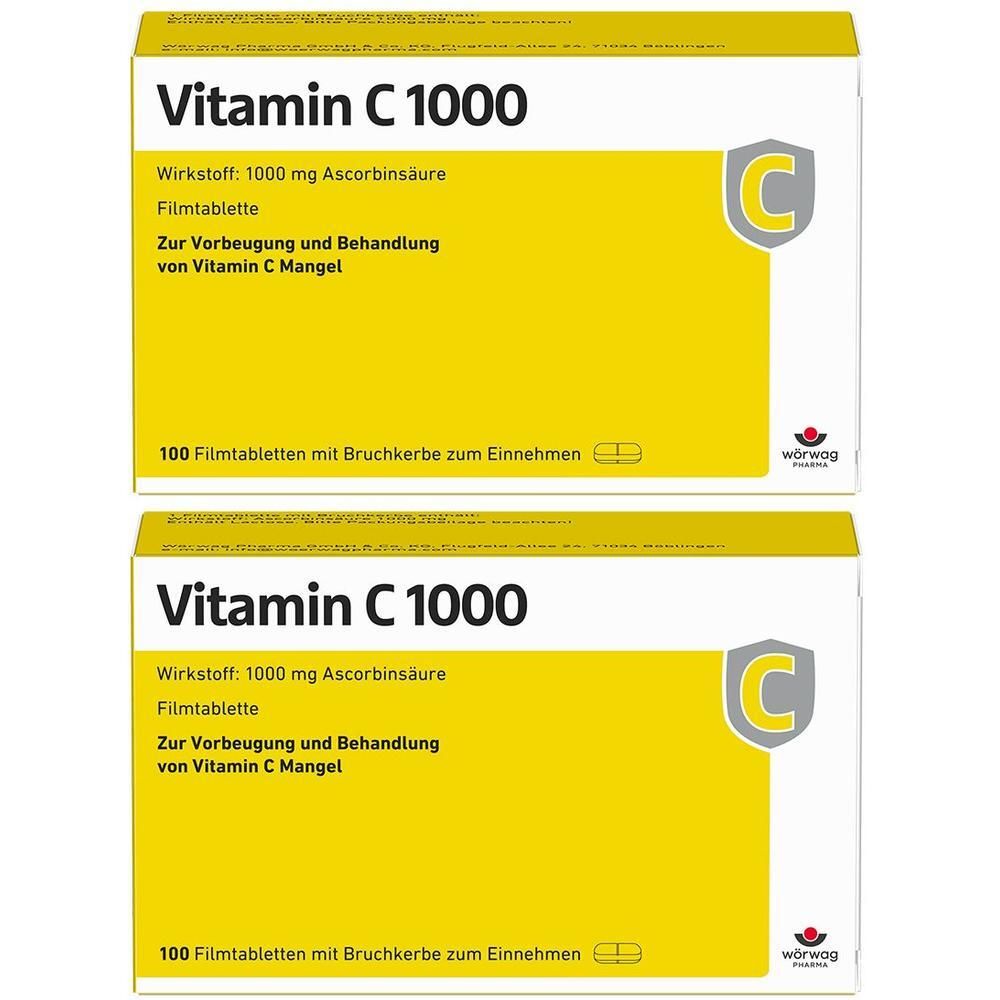 Vitamin C 1000 Filmtabletten 2x 2x100 St