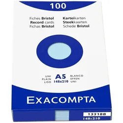 Exacompta, Karteikarten, Karteikarten (A5, 205 g/m2)