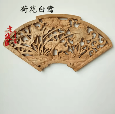 Inspire Picks Camphor Wood Dragon & Phoenix Wall Hanging Traditional Chinese Carved Art Decor 1